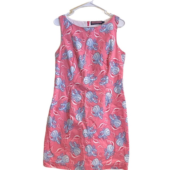 Vineyard Vines Dresses & Skirts - VINEYARD VINES Hermit Crab Pink Shift Dress